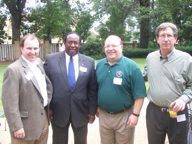 PHOTO: From left, former Delta State National Alumni Presidents Russ Russell (1994), Donald Green (1995), John Alexander (1993), and Mickey Robinson (1997) at the 2009 Past Presidents Reunion.